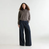 Jenoa Trousers - Navy/Grey Check