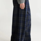 Jenoa Trousers - Navy/Grey Check