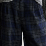 Jenoa Trousers - Navy/Grey Check