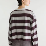 Franto T-shirt - Burgundy Stripe