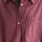 Gemma Shirt - Ruby Check
