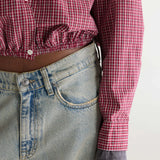 Gemma Shirt - Ruby Check