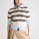Crixus Sweatshirt - Ecru Stripe