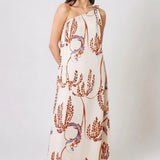 Birds Of A Feather Sunset Dress - Cream