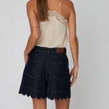 Blue Denim Shorts - Denim Blue