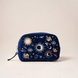 Boho Mysticism Makeup Bag - Navy
