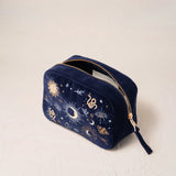 Boho Mysticism Makeup Bag - Navy