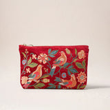 Botanical Birds Everyday Pouch - Rouge