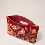 Botanical Birds Everyday Pouch - Rouge