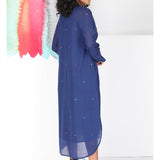 Elin Shirt Dress - Sodalite