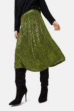 Load image into Gallery viewer, Traffic People Crimson &amp; Clover Skirt - Green
