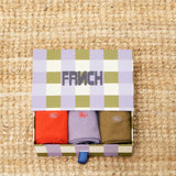 Cornish Set of 3 Socks - Lilac
