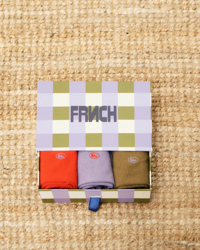 Cornish Set of 3 Socks - Lilac