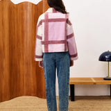 Galea Coat - Lilac Check