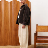 Honeybush Reversible Coat - Chocolate