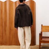 Honeybush Reversible Coat - Chocolate