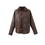 Honeybush Reversible Coat - Chocolate