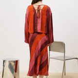 Khan Skirt - Red Stripe