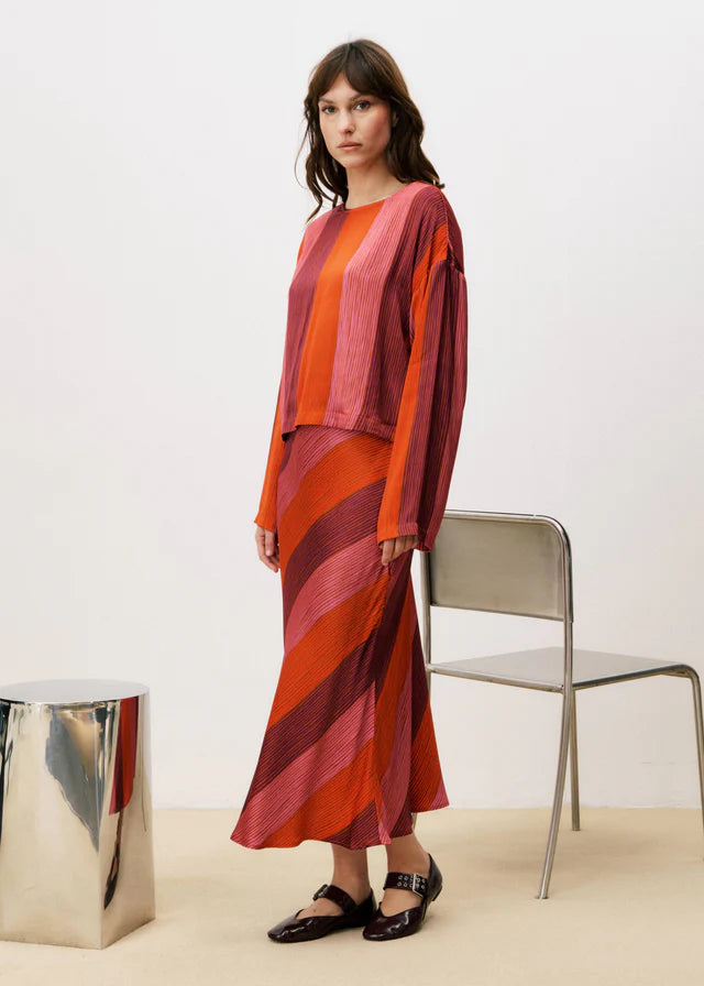 Khan Skirt - Red Stripe
