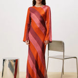 Labelle Dress - Red Stripe