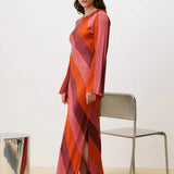 Labelle Dress - Red Stripe