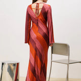 Labelle Dress - Red Stripe