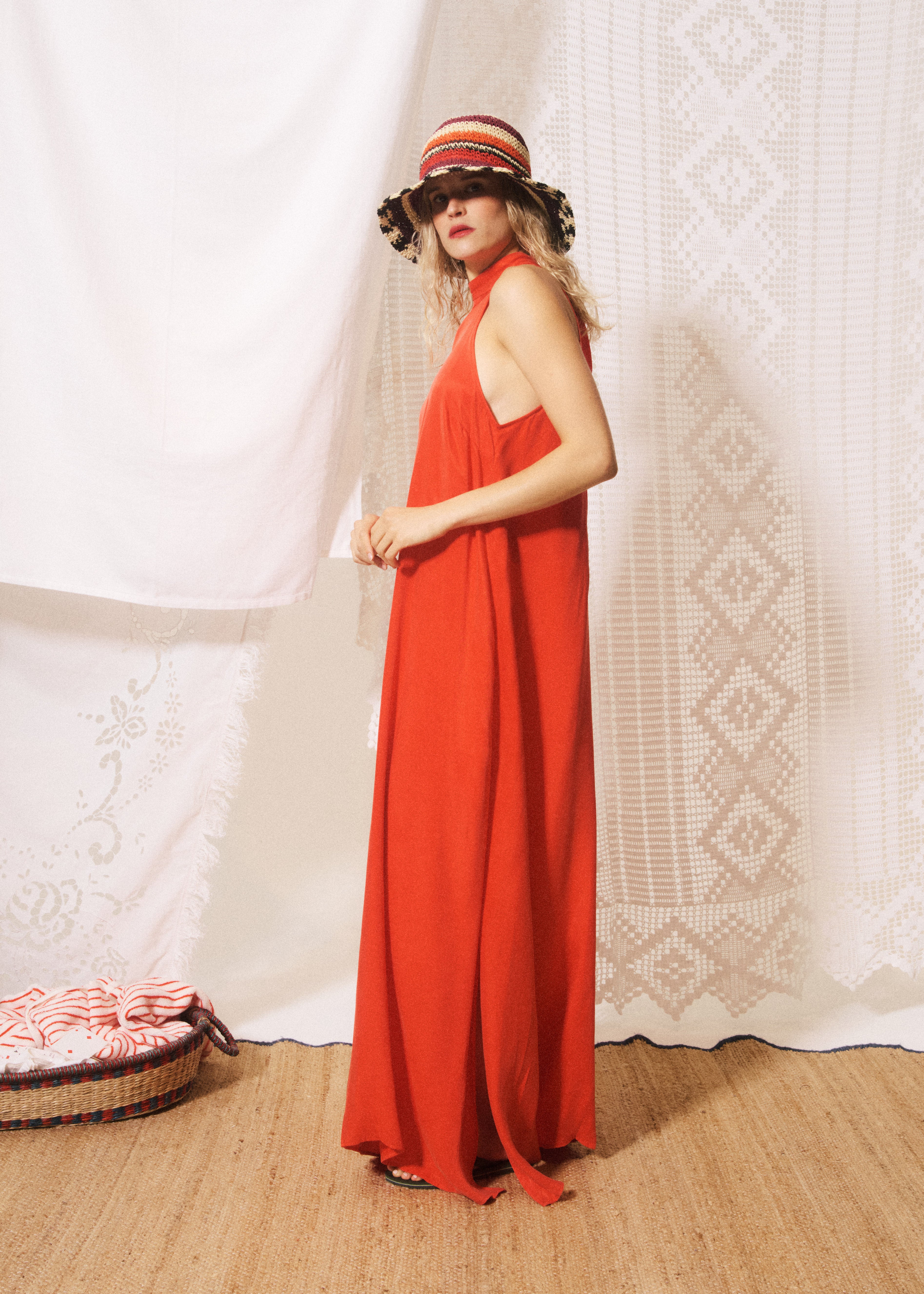 Catello Dress - Coral