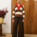 Colchique Jumper - Cream/Brown