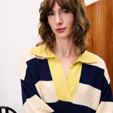Colchique Jumper - Navy/Cream
