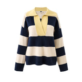Colchique Jumper - Navy/Cream