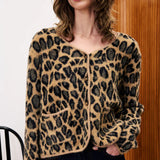 Begonia Cardigan - Leopard