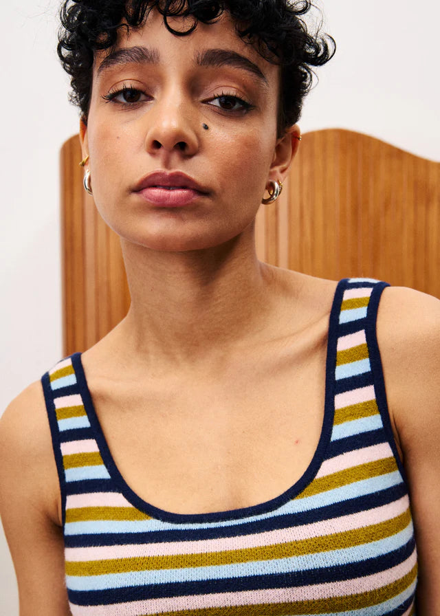 Agapanthe Top - Navy Stripe