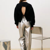 Sledge Knitted Top - Black