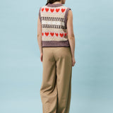 Rhubarbe Knit Vest - Beige