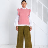 Claude Knit Vest - Rose