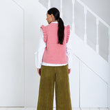 Claude Knit Vest - Rose