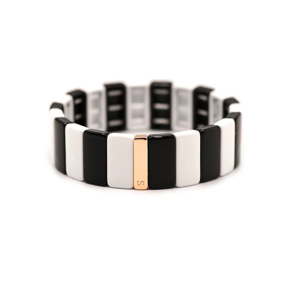 Simone a Bordeaux Colorblock Bracelets