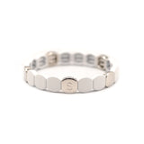 Colorful Silver Bracelet - White