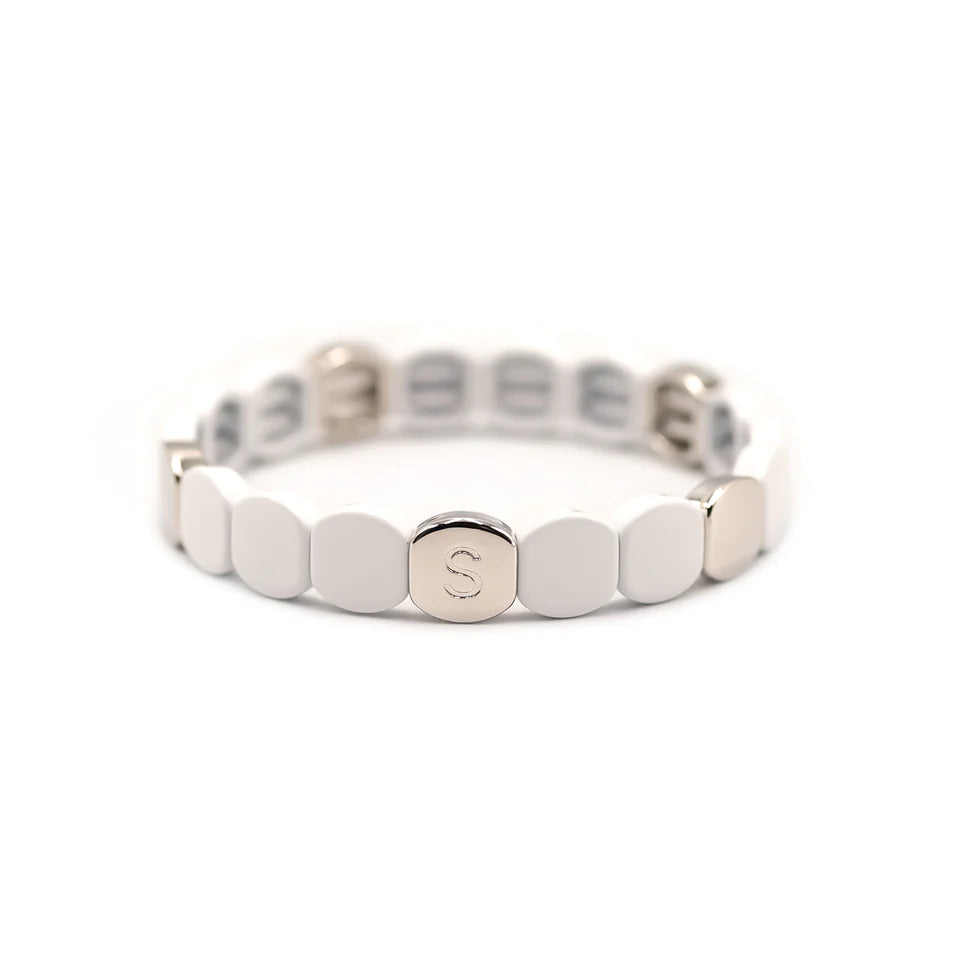 Simone a Bordeaux Colorful Silver Bracelets