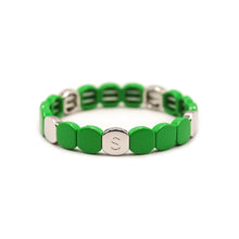 Load image into Gallery viewer, Simone a Bordeaux Colorful Silver Bracelets
