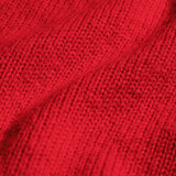 Oversized Merino Wool Crew - Scarlet Red