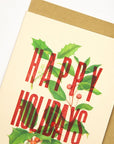 Nice & Graphic Happy Holidays Card