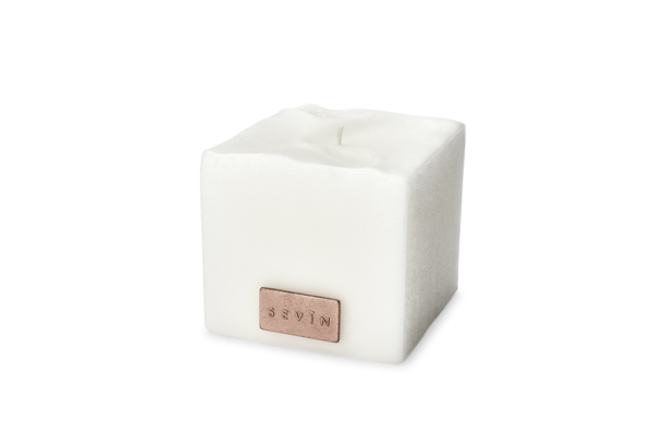 Sevin Candle Small  - Porcelain White