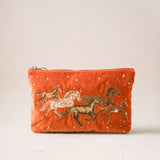 Celestial Wild Horses Everyday Pouch - Terracotta