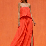N261 Dress - Coral