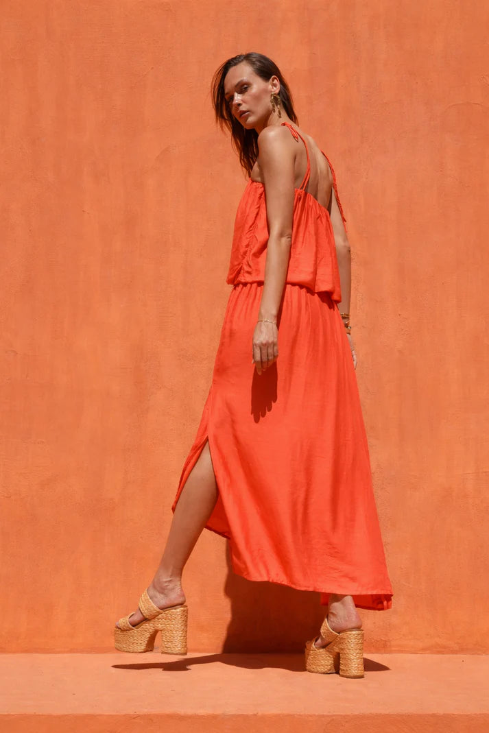 N261 Dress - Coral