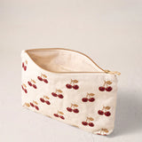 Cherries Everyday Pouch - Cream