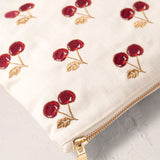 Cherries Everyday Pouch - Cream