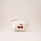 Cherries Coin Purse - Cream
