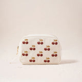 Cherries Makeup Bag - Cream
